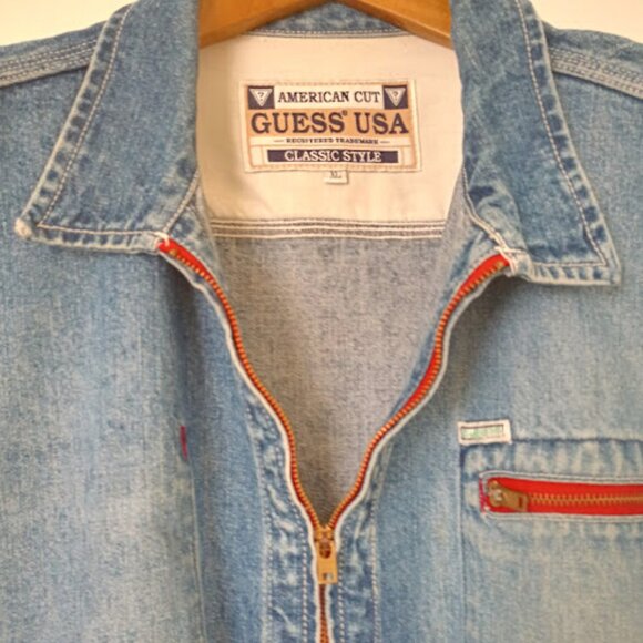 Guess vintage denim jacket size XL, 100% cotton.Perfect condition. - Picture 7 of 9